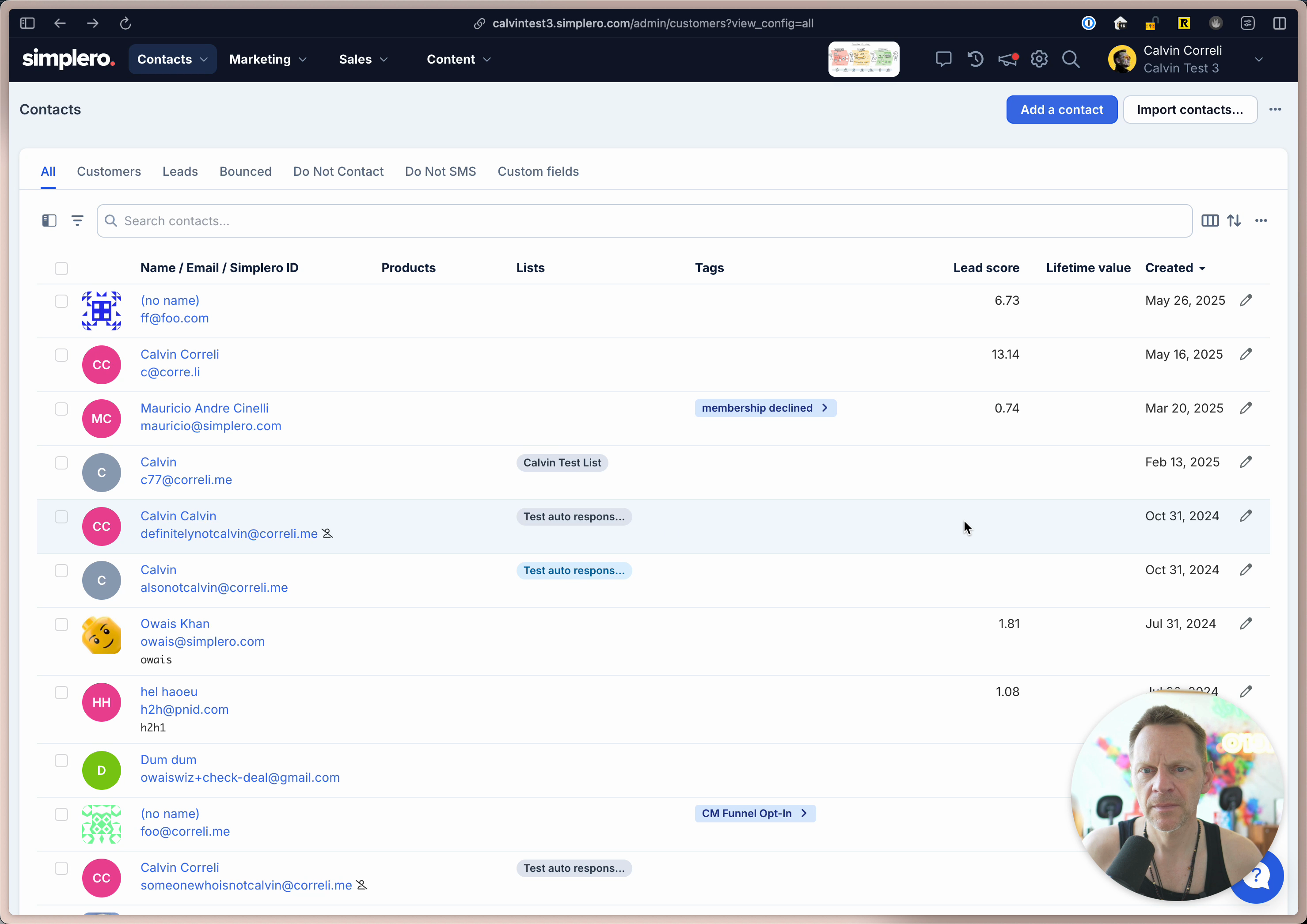 2025-07-03 - Simplero Guides - Contacts
