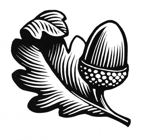 Acorn and Oak Leaf