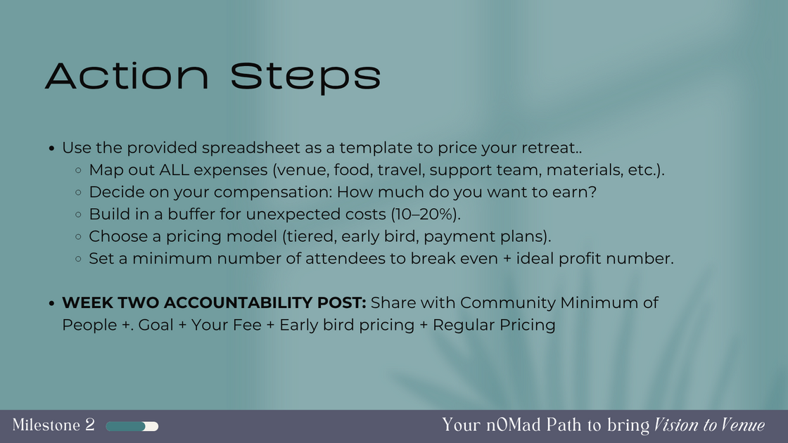 Milestone 2 Vision to Venue