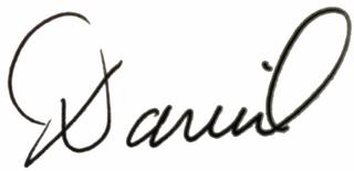Daniel's signature