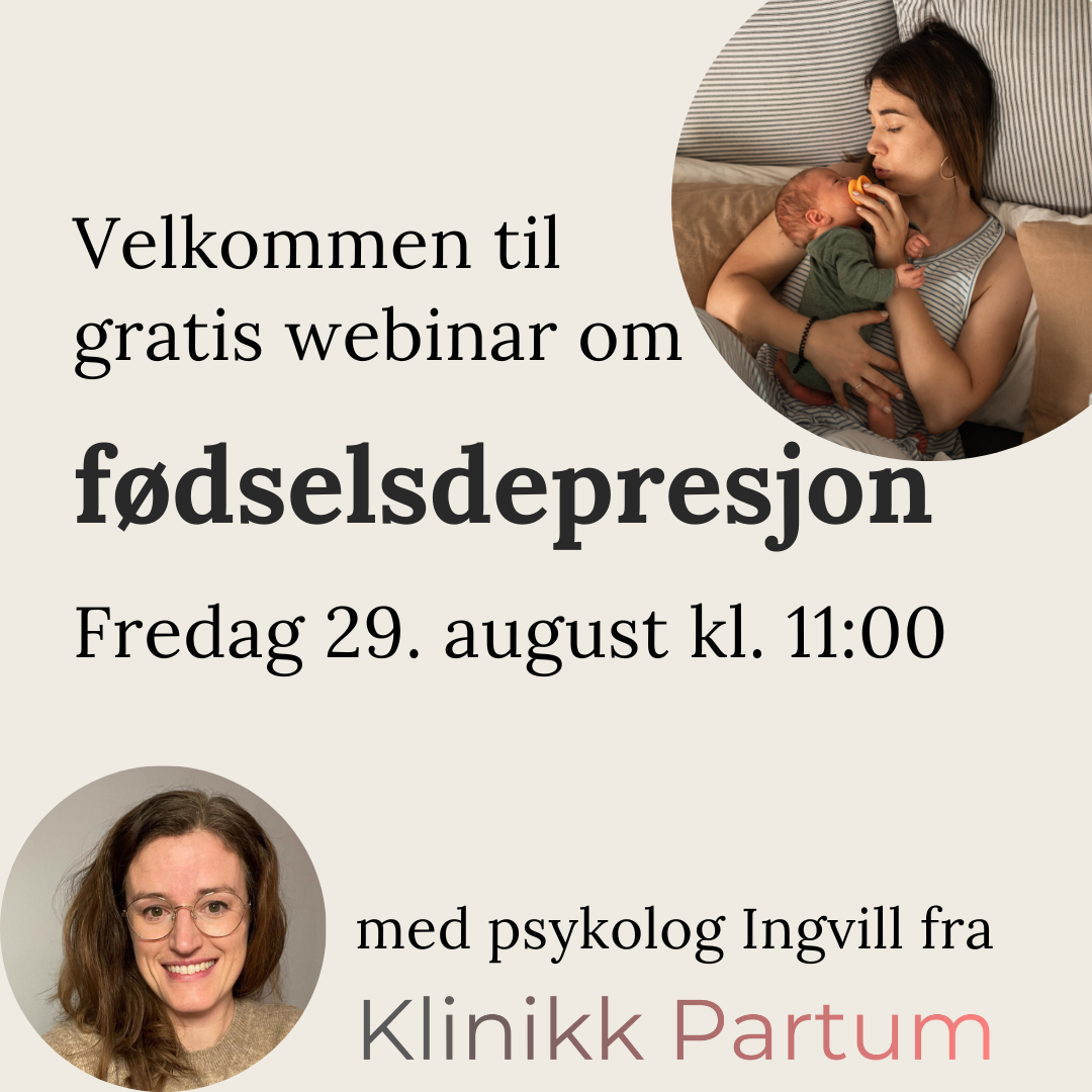Webinar fødselsdepresjon
