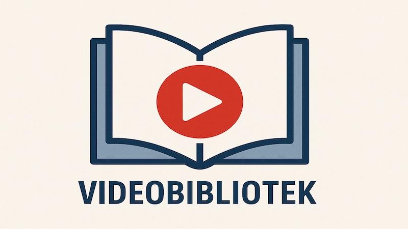 Videobibliotek illustrasjon logo