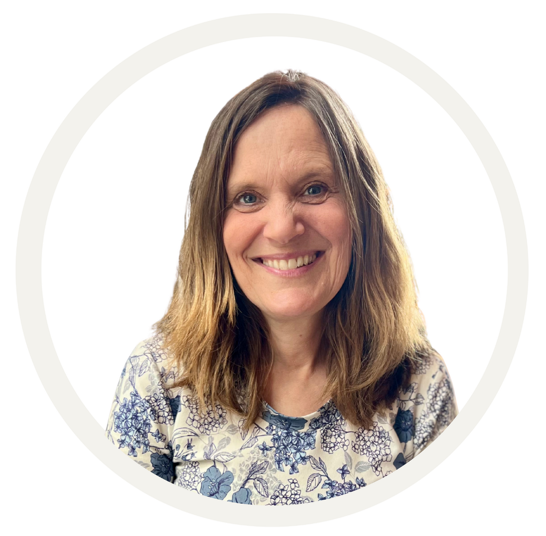 Bilde med beige ramme