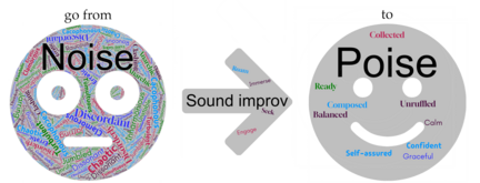 Sound improv turning a Noise face into a Poise face