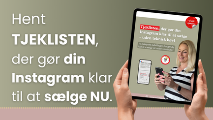 Tjekliste der gør din instagram klar til at sælge nu