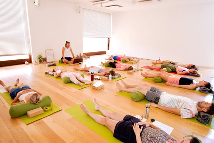 soulful transformation yoga group session