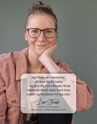 Lene Steinke, diætist og psykoterapeut hos Mind First, hjælper kvinder med følelsesmæssig spisning og overspisning. 