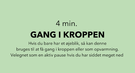 4 min gang i kroppen