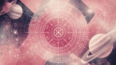 A vibrant collage design centered around the concept of a north node, featuring luminous celestial bodies and intricate zodiac symbols rendered in a detailed line art style. The central composition showcases plane