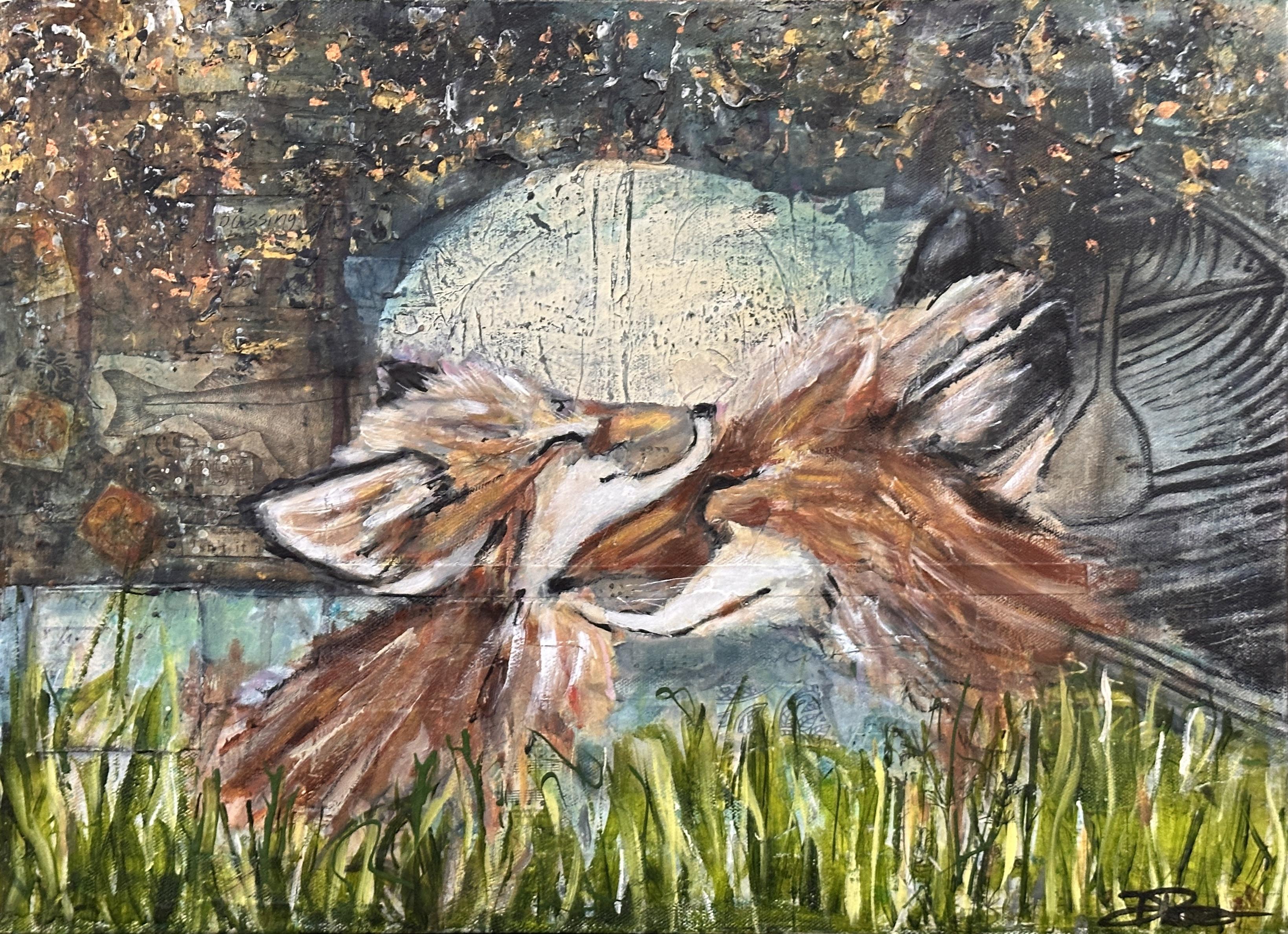 full moon foxes