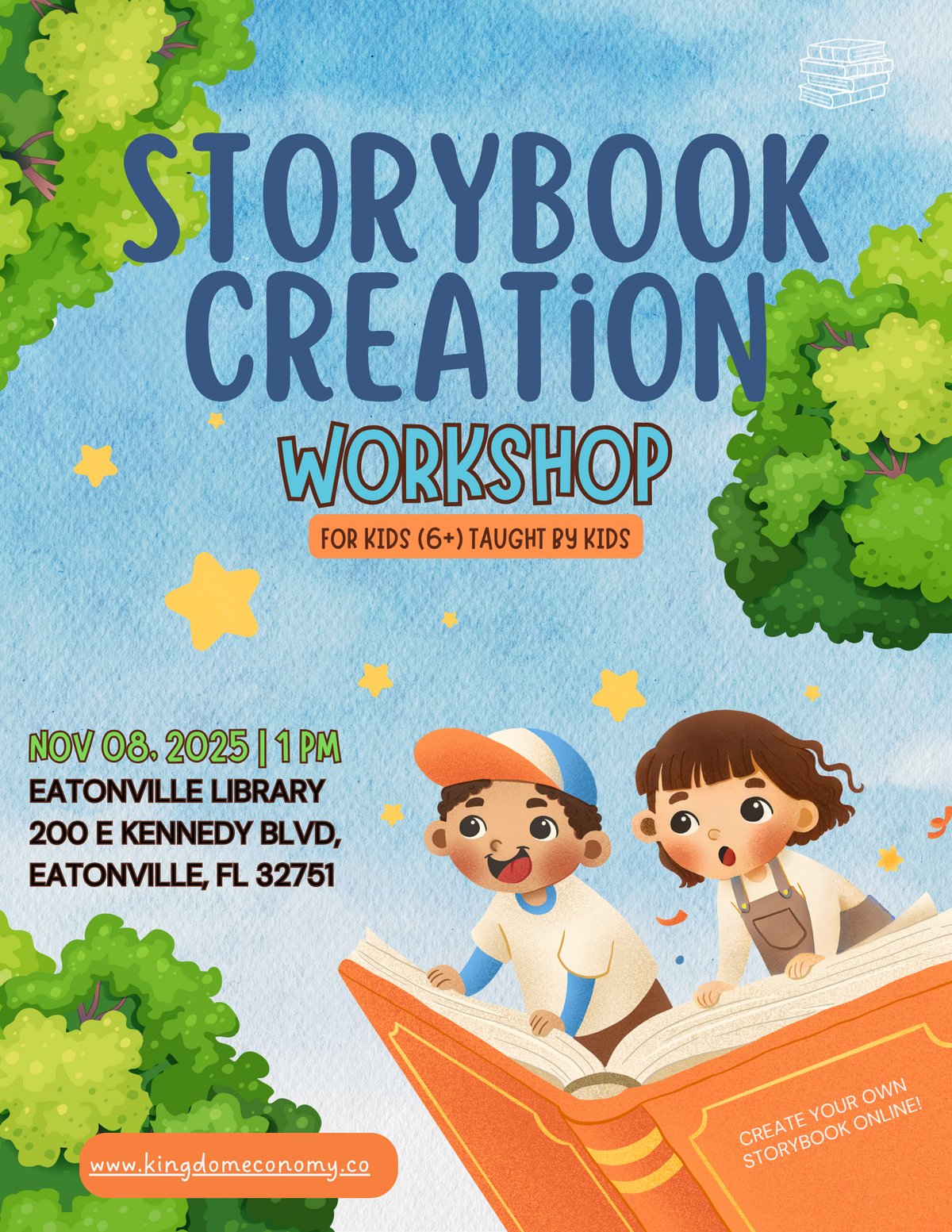 Colorful Illustrative Book Fair Flyer (3)