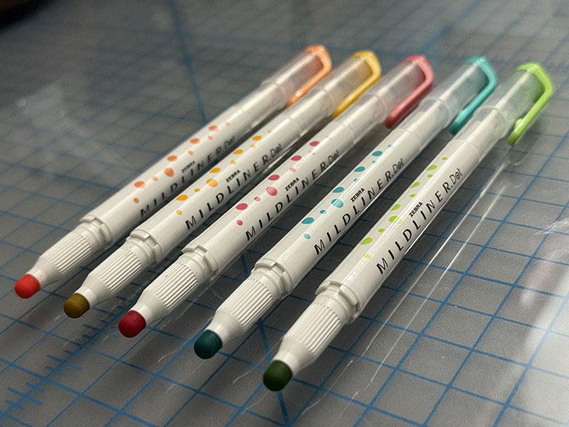 Zebra Mildliners Dot Bold-s