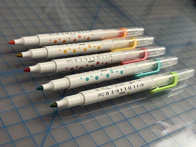 Zebra Mildliners Dot fine-s