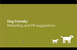 Marketing dog friendly