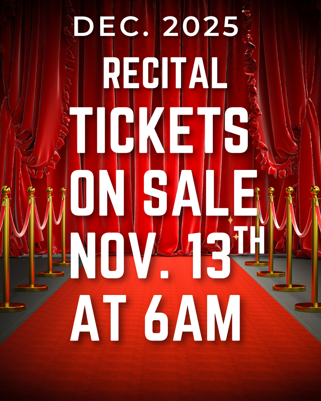 June Recital Tickets on Sale Now2025