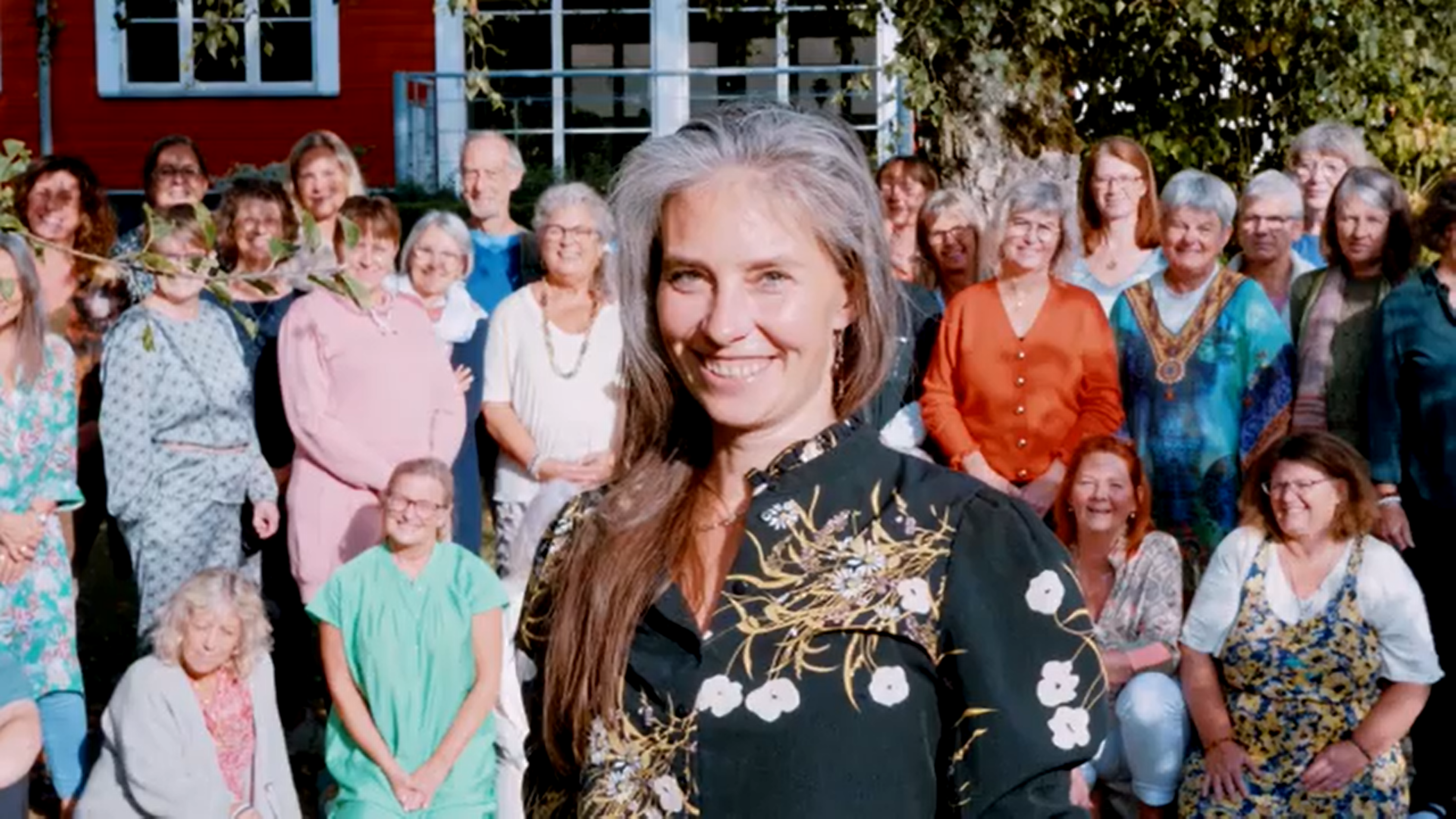 Lisbeth med konference deltagere