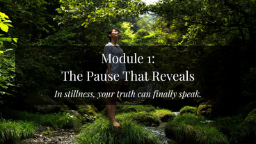 a woman stands in nature, calm, relaxed