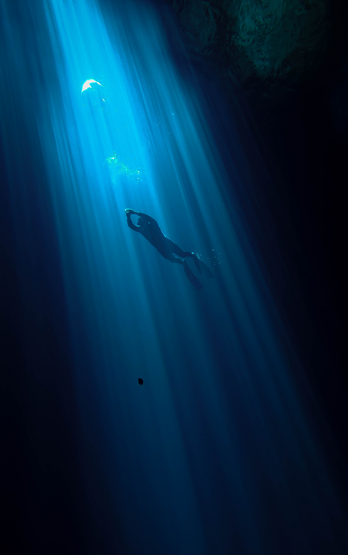 Black Blue Modern World Sea Wattpad Book Cover