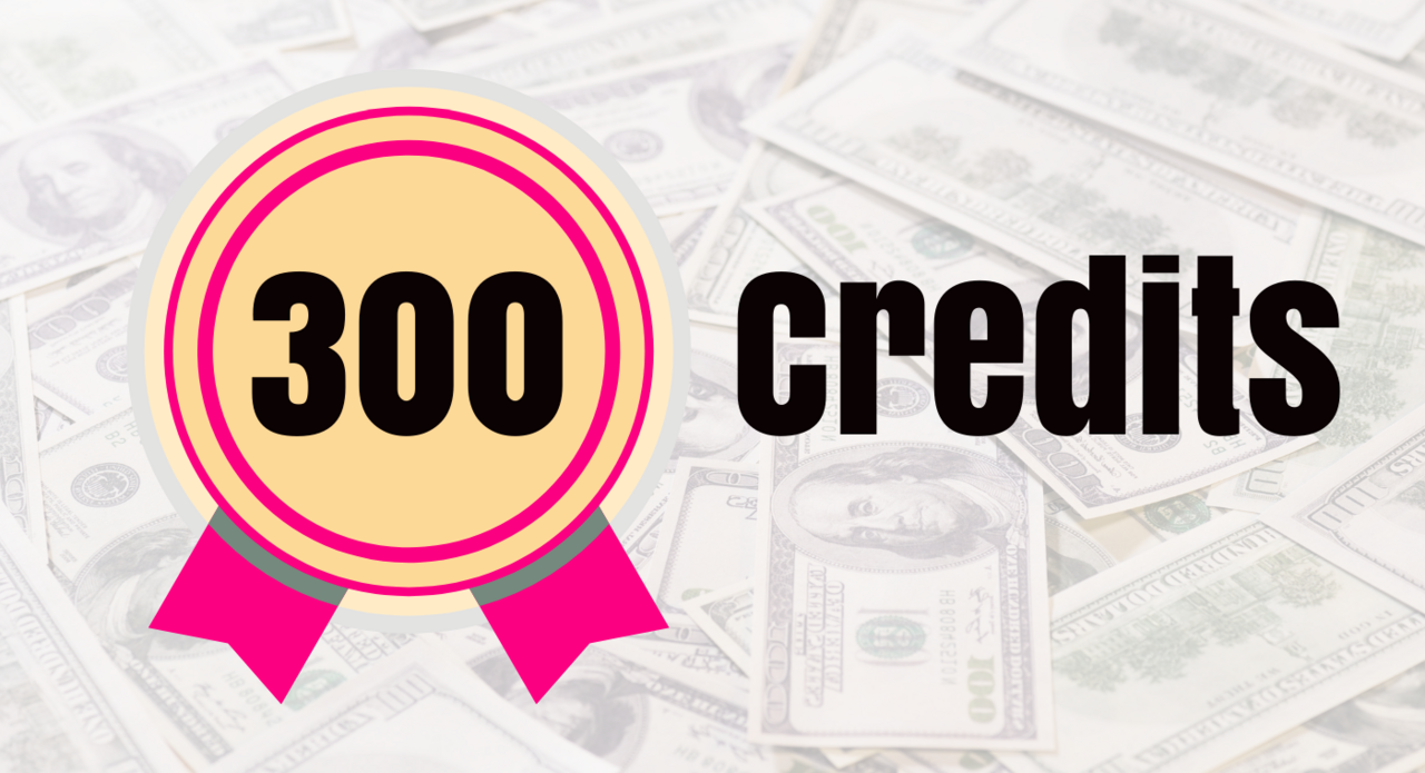 300-credits-pink