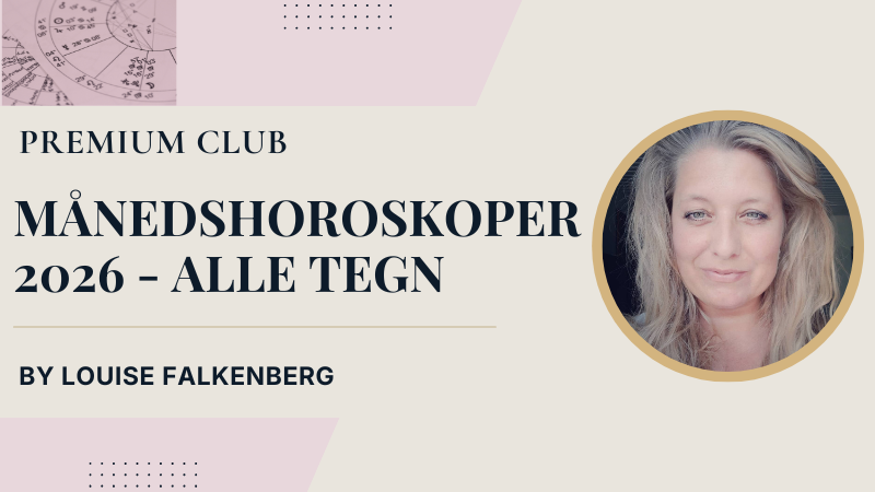 MånedsHoroskoper 2026 - alle tegn