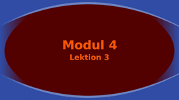 Modul 4 lektion 3