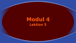 Modul 4 lektion 5