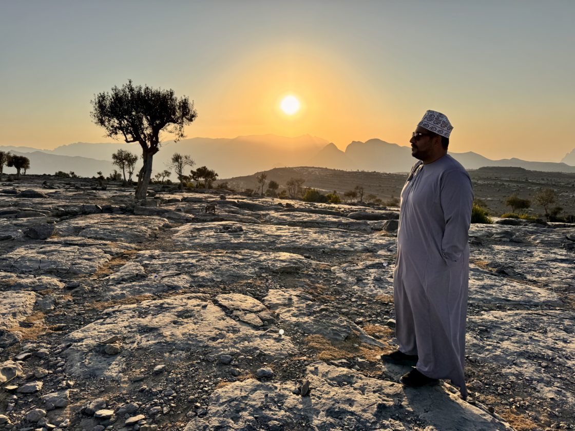 Oman solnedgang