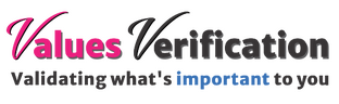 The Words "Values Verification Validating What's Important to you"