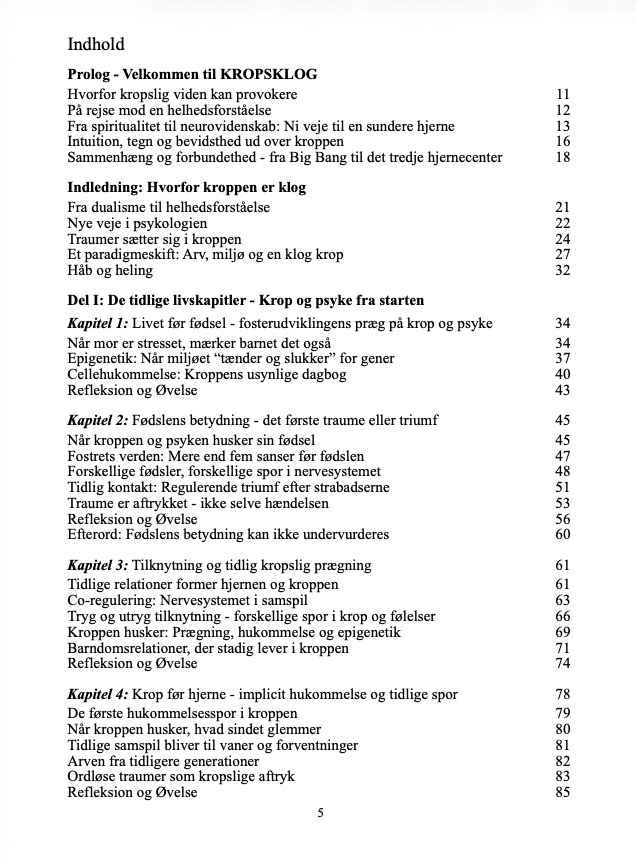 KROPSKLOG indhold s. 1