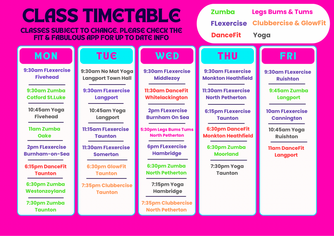 Class timetable