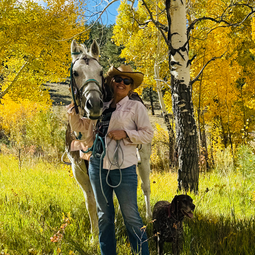 Trey/Aspen/Trail ride in Aspen Grove