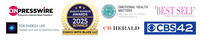 Logos EIN Presswire, PUR Energy Life, Quality Business Awards 2025, Emotional Health Matters, CB Herald, Best Self, CBS 42
