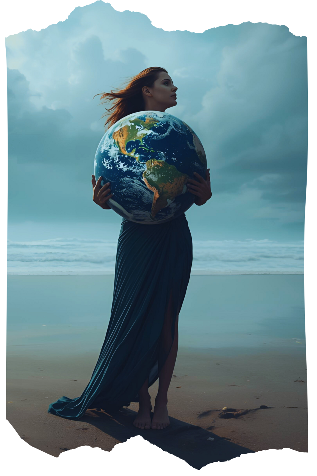 Woman holding the world (1)