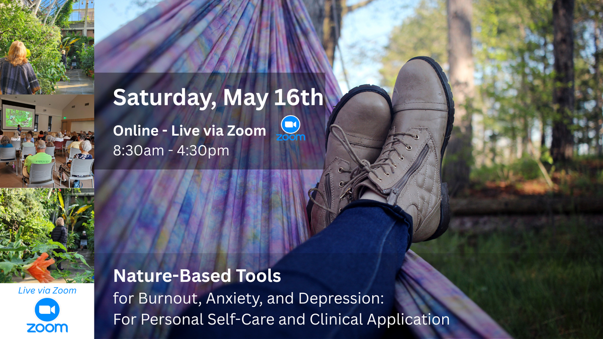 Product Card Nature-Based Tools - Live via Zoom Saturdday, May 16th