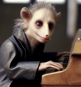 Percy on piano (cropped)
