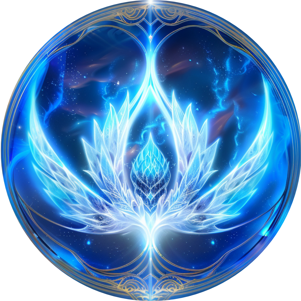 angel wings future logo petals Circle