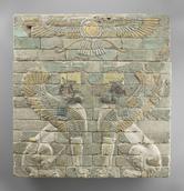  Louvre - deux lions sous le disque aile  de Ahura-Mazda