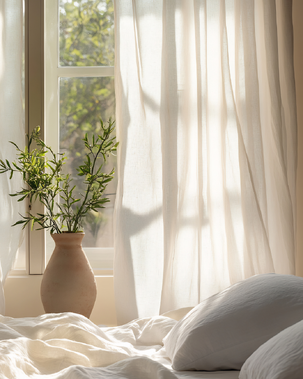 custom window treatments and bedding