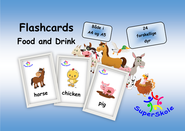 flashcards farm animals forside hjemmeside