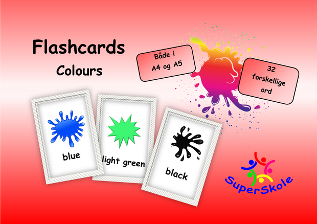 flashcards colours forside hjemmeside