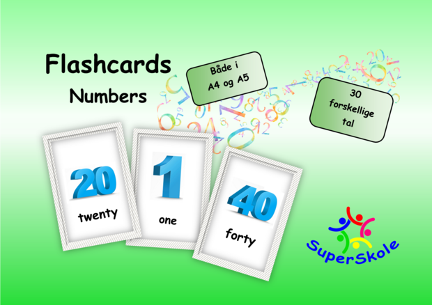 flashcard numbers forside hjemmeside