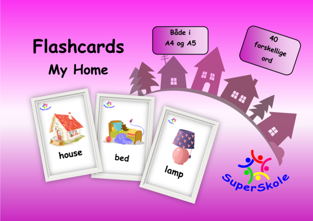 flashcards My home forside hjemmeside