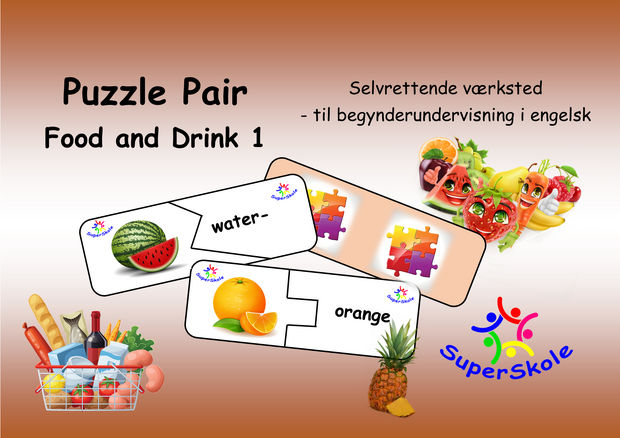 Puzzle Pair food and drink 1 forside hjemmeside