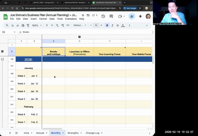 BizPlan Advanced Sheet