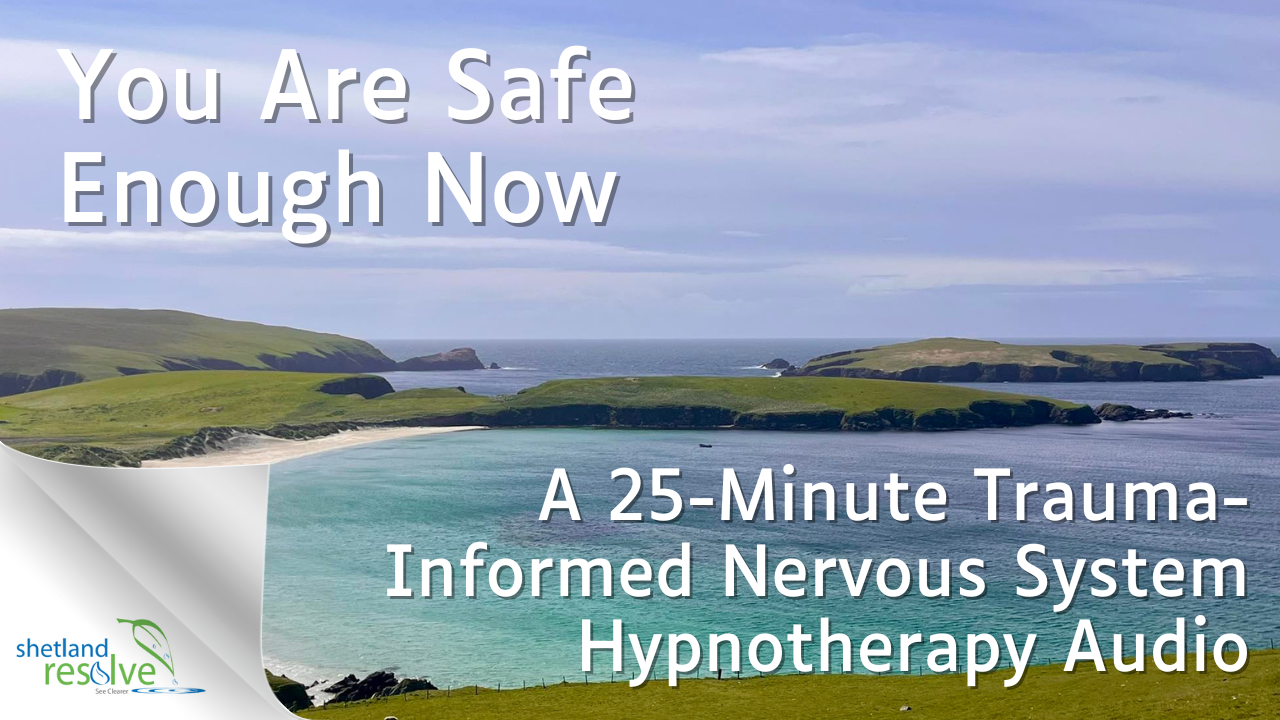 Trauma informed nervous system hypnotherapy audio for safe behaviour change