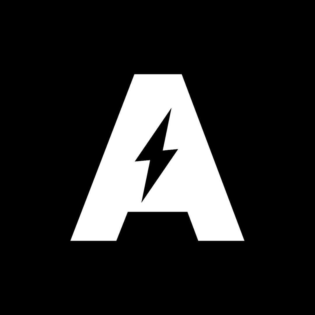 new White Logo Mark Black bg