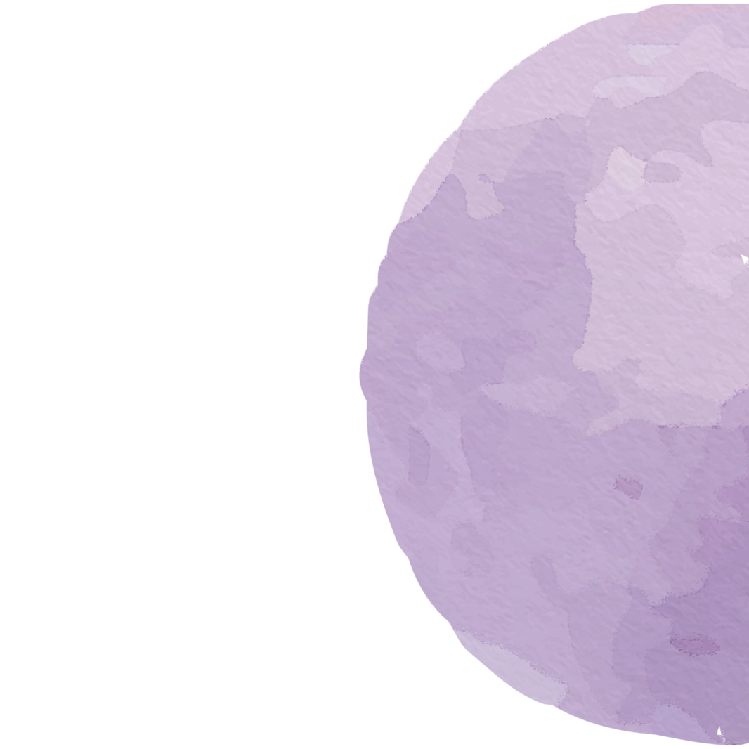 light purple semi circle