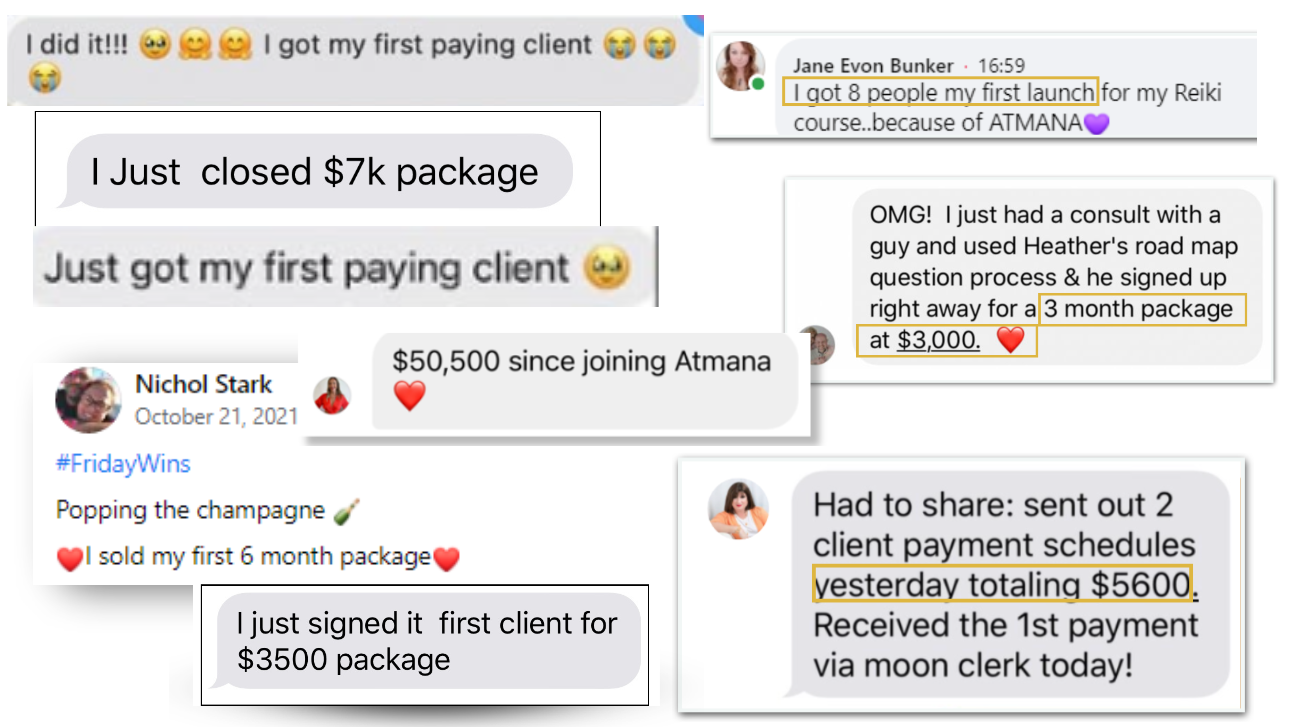 SILC testi clients making money