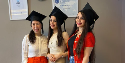 elever uteksaminert fra hudpleie utdanning nettbasert