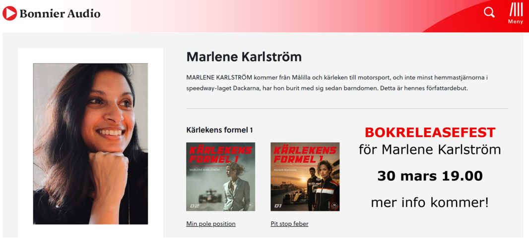 Marlene Karlström Bokreleasefest